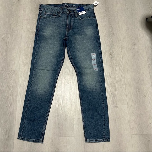 Old Navy Men’s 32x30 Basic Skinny Built In Flex Medium Wash Jeans NWOT Casual - Picture 2 of 10